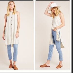 Anthropologie Delphine textured tunic dress